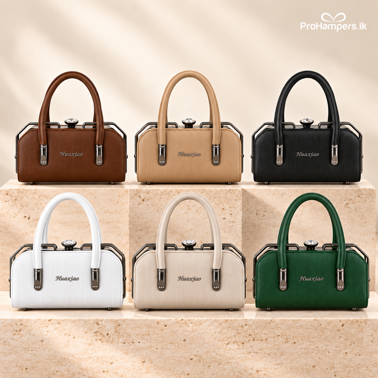 Huaxiao Structured Handbag - Flat type